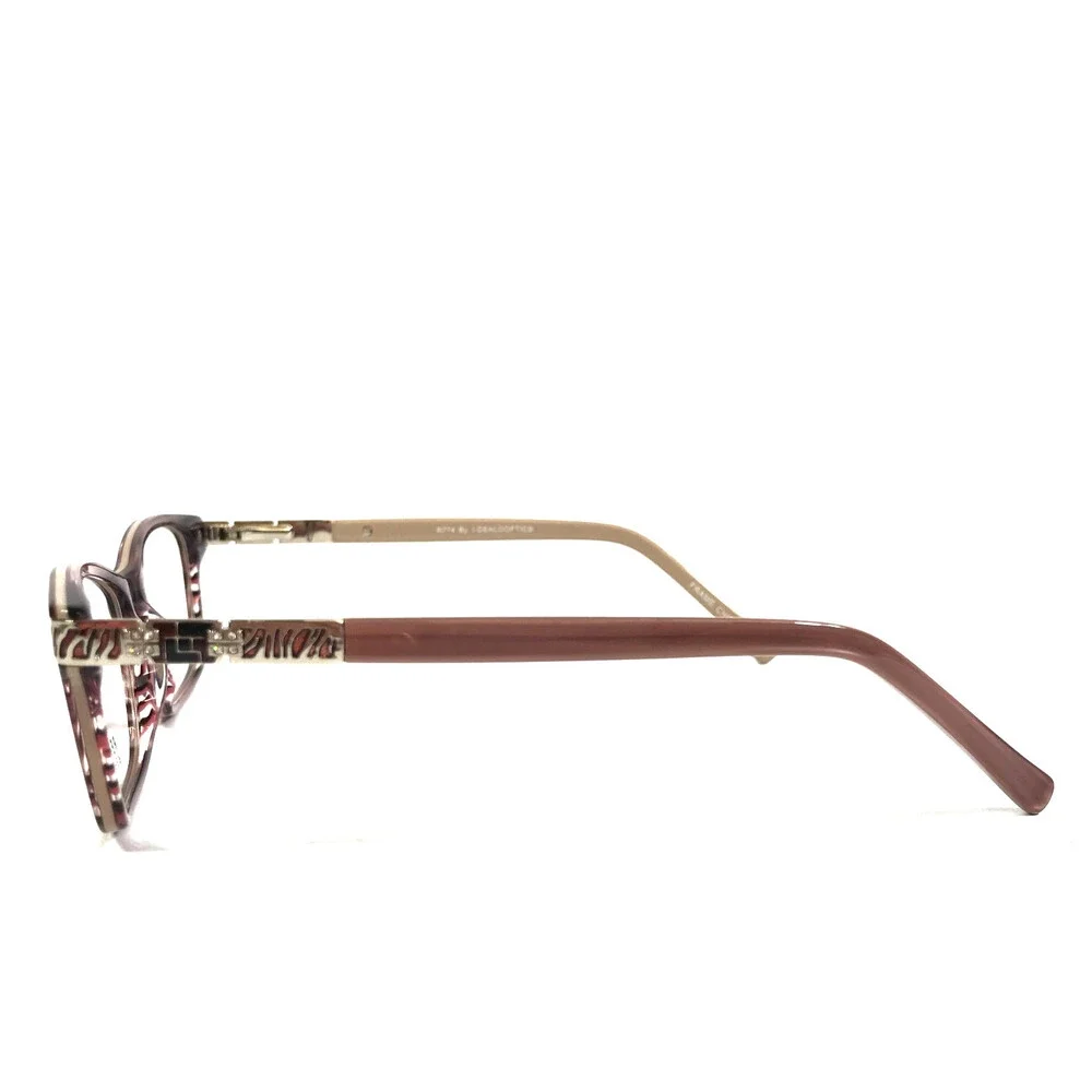 Reflections Eyeglasses Frames R774 ROSE Pink Beige Rectangle Full Rim 53-15-135